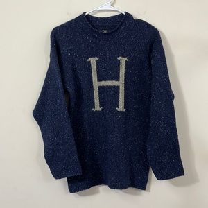 NEW The Wizarding World of Harry Potter Replica H For Harry Sweater Blue XS